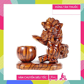 Mua Cặp Gạt tàn gỗ hình kỳ lân cao cấp vân đẹp