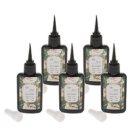 5 Bottle 100g Clear UV Glue Epoxy for Resin Casting Jewelry Making Charms Crafts