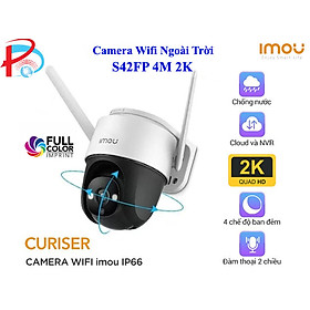 Camera IP Wifi PTZ FullColor 4MP ngoài trời Imou Cruiser IPC S42FP hàng chính hãng