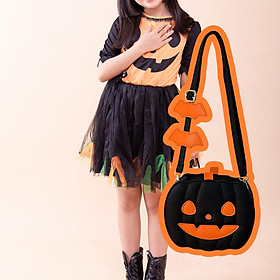 Women Shoulder Bag Satchel Pumpkin Crossbody Bags for Halloween Wallets Gift