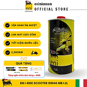 (HCM) (1.2L) Nhớt Eni I-Ride Scooter 10W40 chuyên dụng cho xe Vespa/Piaggio