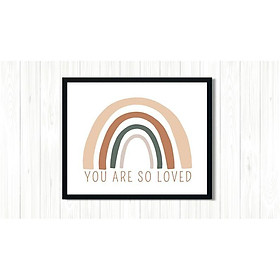 Tranh treo tường | Tranh cho bé-Pastel Rainbow Printable Wall Art,Rainbow Print, Nursery Decor 50 , tranh canvas giá rẻ