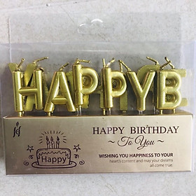 Nến nhũ HPBD cắm banh sinh nhật màu đẹp
