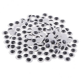 2x Googly Wiggle Eyes with Self-Adhesive, Round Wobbly Eyes Sticker Multi Sizes for DIY Craft Scrapbooking Decorations