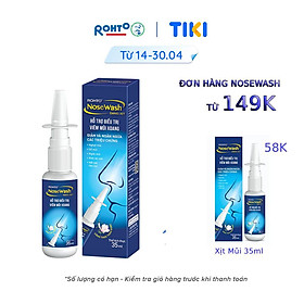 Xịt mũi viêm xoang thảo dược Rohto Nosewash 35ml