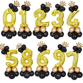 COMBO BÓNG SỐ SIÊU TO KHỔNG LỒ 80 cm NHƯ HÌNH 100% QB33 Màu Vàng Gold