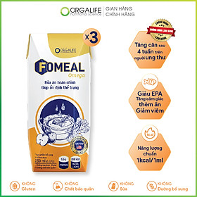 Thực phẩm dinh dưỡng Fomeal Omega Y Học - Lốc 3 Hộp x 250ml