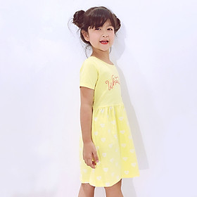 Đầm Bé Gái Ngắn Tay MEEJENA Váy Bé Gái 3-12 Tuổi , Vải 100% COTTON 4C - 1488