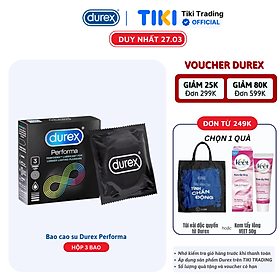 Bao cao su Durex Performa 3 bao