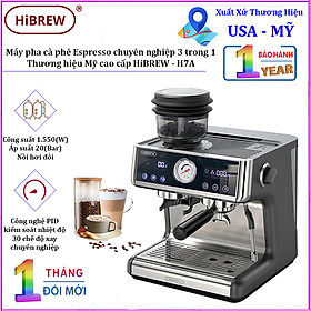 Mua Máy pha cà phê Espresso chuyên nghiệp 3 trong 1  thương hiệu Mỹ cao cấp HiBREW H7A. HÀNG CHÍNH HÃNG