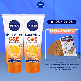 Combo 2 Sữa Dưỡng Thể Dưỡng Trắng Nivea Extra White C & E Vitamin - 180ml - 84374