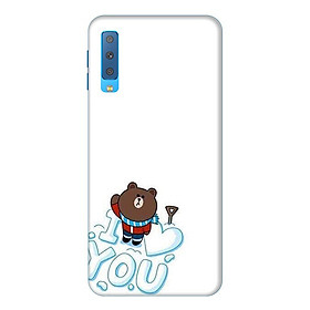 Ốp Lưng Dành Cho Điện Thoại Samsung Galaxy A7 2018 Gấu Brown Mẫu 3