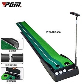 Thảm tập golf Putter PGM trong nhà ngoài trời di động chất liệu nhựa cao cấp TT002 - Hàng Chính Hãng