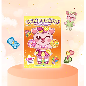 Sách cho bé - Mini Fashion - Heo Piggy (100+ stickers dễ thương) #huongbook