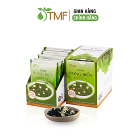 Canh rong biển ăn liền đậu hũ hộp 10 gói nấu canh cho bé TÂM MINH FOODS