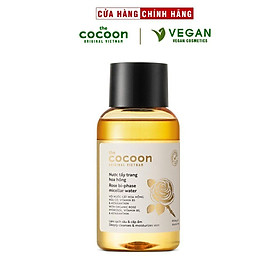 Nước tẩy trang hoa hồng Cocoon tẩy sạch makeup & cấp ẩm 140ml thuần chay (Bản mới)