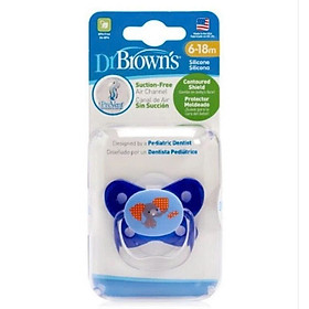 Ty ngậm hỗ trợ chống đột tử/chỉnh nha/chống vẩu Dr.Brown's Prevent ( 6-18m )