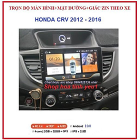 Shop TẶNG PM VIETMAP S1.Bộ Màn hình android 10 inch+ mặt dưỡng và giắc zin theo xe HONDA CRV 2012-2016, Đầu DVD Android