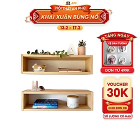 Mua Kệ trang trí bàn làm việc APF  2 chức năng để bàn và treo tường  chất liệu gỗ thông bền đẹp KS044