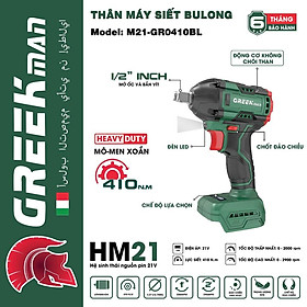 Mua THÂN MÁY SIẾT BULONG 410NM BODY M21-GR0410BL - GREEKMAN - HÀNG CHÍNH HÃNG