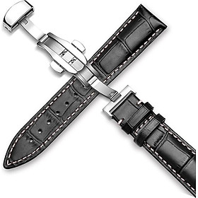 Dây Đồng Hồ Da Bò Khóa Bướm Hộp Đựng Bằng Gỗ Cao Cấp YE-003G