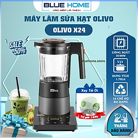 Mua Máy Làm Sữa Hạt OLIVO X24 PRO  2100W-1.75Lit  Mâm Nhiệt Gốm  Độ Ồn Thấp  Hàng Chính Hãng