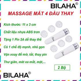 Bút Mát Xa Mặt 4 Đầu Chống Lão Hóa, Massage Đầu Cá Trẻ Hóa Làn Da (Hàng Có Sẵn) (Hàng Chính Hãng)