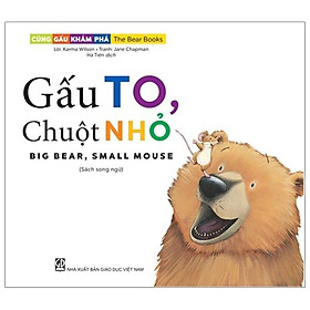Sách Cùng gấu khám phá -The Bear Books - Gấu to chuột nhỏ - Big bear, small mouse