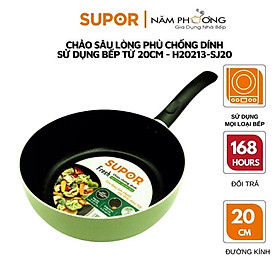 Chảo sâu lòng 20cm Supor chiên rán xào đa năng dùng trên bếp từ chính hãng