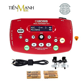 Boss VE-5 Vocal Performer Tạo tiếng Bè, Vang vọng và chỉnh Tone, Giọng cho Ca sỹ - Bàn đạp Phơ Guitar Reverb and Delay Effects Processor Singer VE5 Hàng Chính Hãng - Kèm Móng Gẩy DreamMaker