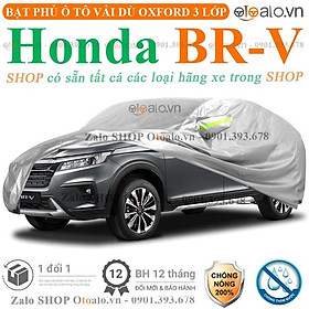 Bạt che phủ xe ô tô Honda BRV 3 lớp cao cấp