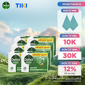 Combo 6 xà phòng Dettol kháng khuẩn 100g