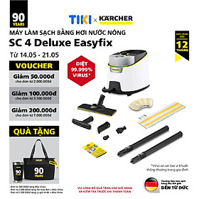 Mua  Mới 2025  Máy làm sạch bằng hơi nước SC 4 Deluxe Easyfix - Bảo hành chính hãng đến 15 tháng - Hàng Chính Hãng