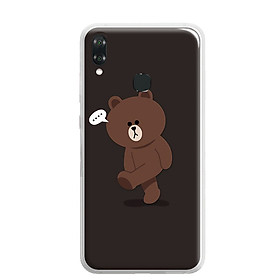 Ốp lưng dẻo cho điện thoại VSmart Joy 1 Plus - 0085 GAUBROWN01 - Hàng Chính Hãng