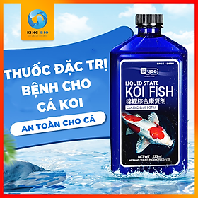Yee Koi Fish thuốc chuyên đặc trị bệnh nấm, thối mang, thối đuôi và ngoài da cho cá Koi (chai 235ml)