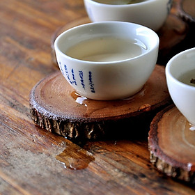 Household Natural Round Wood Tea Cup Mat Coffee Mug Drinks Holder Table Mat Wooden Coasters Coffee Store