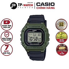 Hình ảnh Đồng Hồ Nam Casio W-218H-3AVDF Dây Nhựa