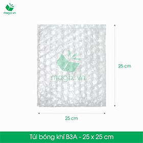 B3A - 25 TÚI BONG BÓNG KHÍ 25x25 cm - TÚI MÀNG XỐP HƠI