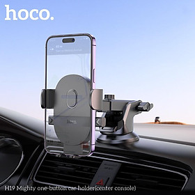 Giá đỡ kẹp điện thoại cho ô tô Hoco H19 4.5-7 inch, kẹp điện thoại hàng chính hãng Hoco Mall Official