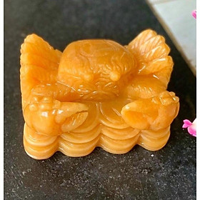 Mua Tượng Con Cua Phong Thuỷ Tài Lộc Đá Ngọc Hoàng Long - ngang 15cm