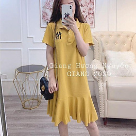 VÁY COTON ĐUÔI CÁ THÊU CHỮ N TÔN DÁNG