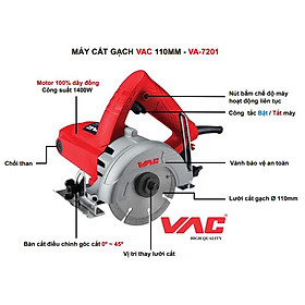 Mua MÁY CẮT GẠCH VAC 110MM - VA7201