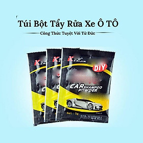 Bột Rửa Xe Không Chạm Car Shompoo DIY 5 Gram Công thức tạo bọt Bubble King Gói rửa ô tô cao cấp