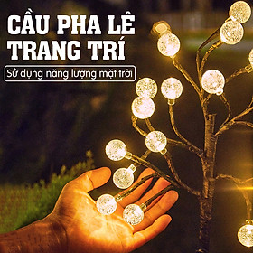 Đèn năng lượng mặt trời- hình cây quả cầu pha lê cắm đất, trang trí nhà cửa tạo điểm nhấn cho ngôi nhà bạn - K1606