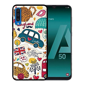 Ốp lưng in cho Samsung Galaxy A7 2018 mẫu Họa Tiết England - Hàng chính hãng