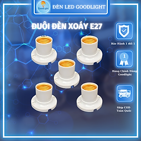 Mua Đuôi đèn xoáy E27 gắn tường sử dụng cho bóng đèn bulb  bóng đèn có đuôi xoáy E27