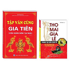 Sách - Tập Văn Cúng Gia Tiên - Văn Khấn Nôm Tại Nhà + Thọ Mai Gia Lễ - Combo 2 Cuốn - Minh Thắng