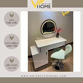 Mua Bàn trang điểm  bàn phấn kèm gương tích hợp đèn LED kèm nút cảm ứng thông minh và ngăn kéo để đồ tện lợi BTD-00069