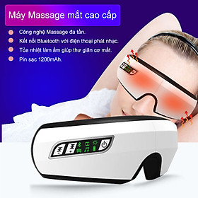 Máy Massage mắt Bluetooth nghe nhạc thư giãn cao cấp AQHY1