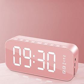 Dkestop Alarm Clock with HIFI Bluetooth Speaker, USB Chargers Port for Home Living Room Bedroom Kids Office , Large LED Display